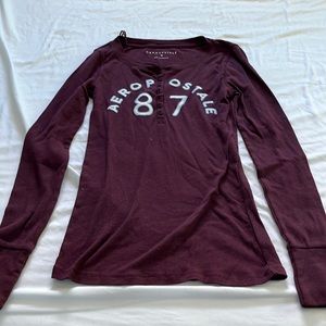 🔥Brand New🔥 Aeropostale maroon long sleeve tee, size M